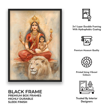 Maa Durga - Vastu Painting