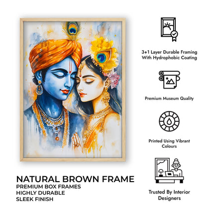 Radha & Krishna - God Painting