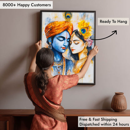Radha & Krishna - God Painting