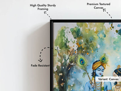 Radha & Krishna with Cows - Vastu Painting