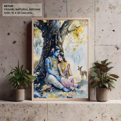 Ram Sita in Forest - Vastu Painting
