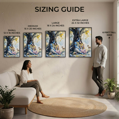 Ram Sita in Forest - Vastu Painting