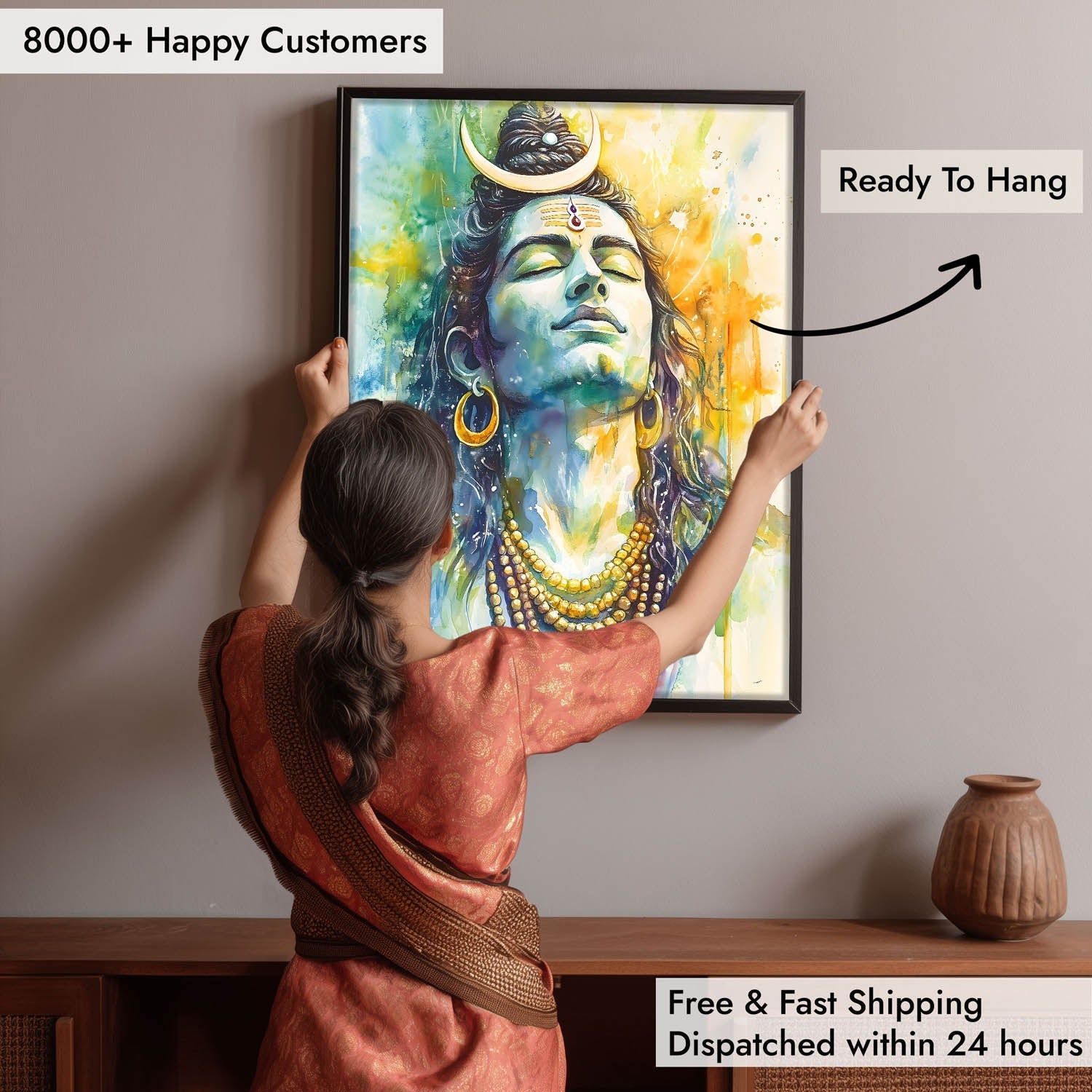 Shiv Meditating - Vastu Painting