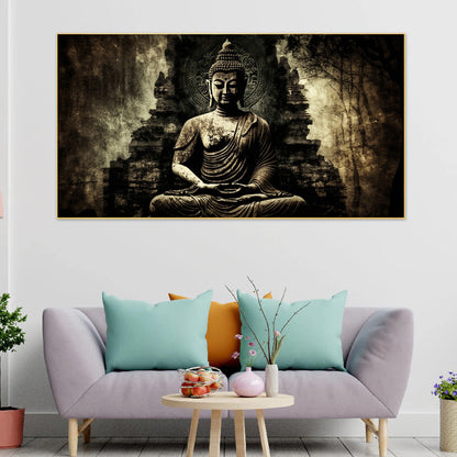 Buddha statue Canvas Wall Painting for Living Room, Bedroom, Office.