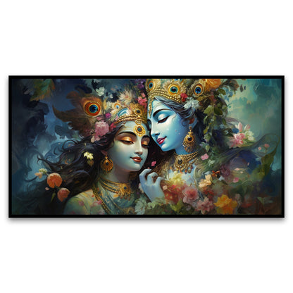 Beautiful painting Radha Krishna Wall Painting for Living Room, Bedroom, Office.