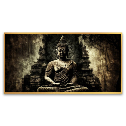 Buddha statue Canvas Wall Painting for Living Room, Bedroom, Office.