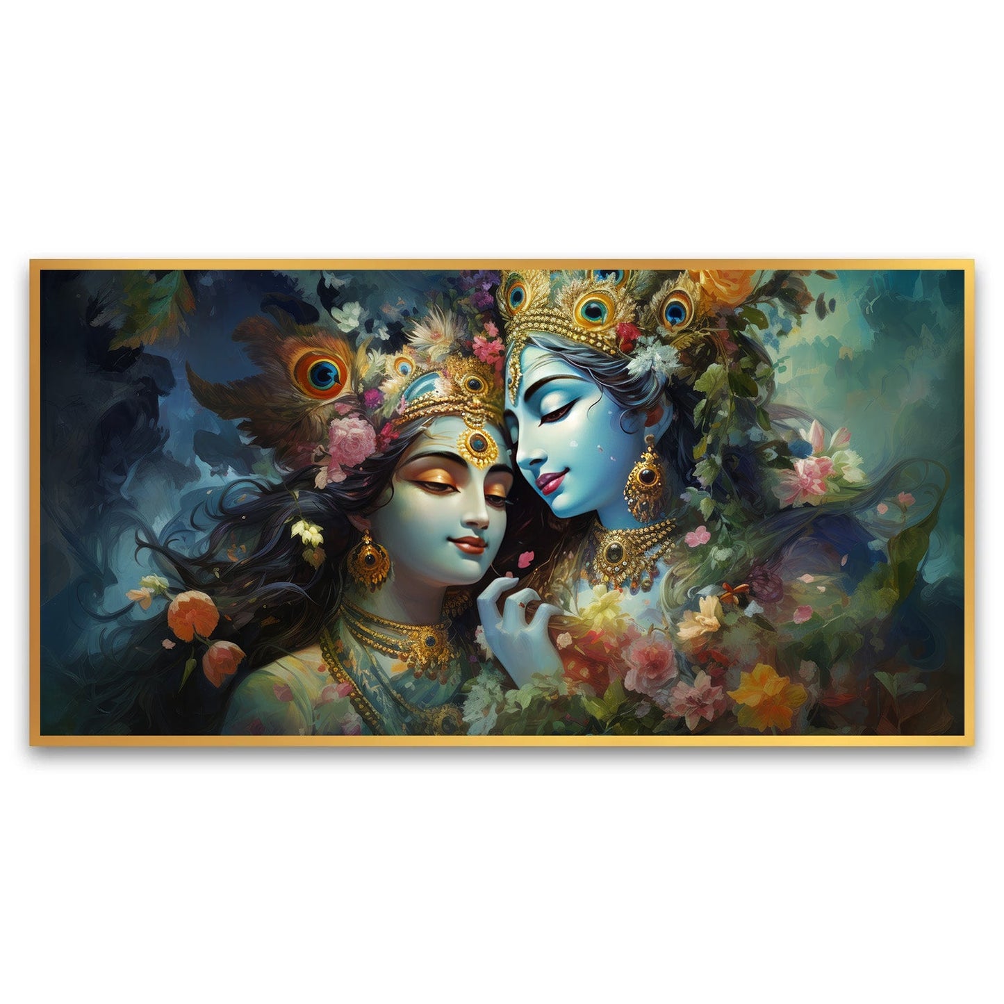 Beautiful painting Radha Krishna Wall Painting for Living Room, Bedroom, Office.