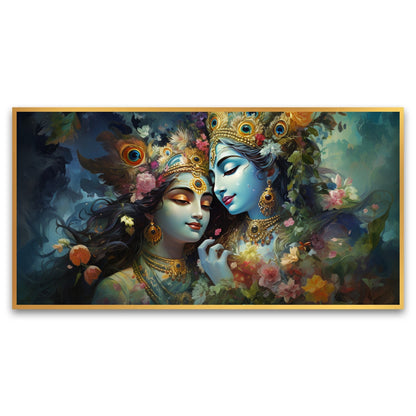 Beautiful painting Radha Krishna Wall Painting for Living Room, Bedroom, Office.