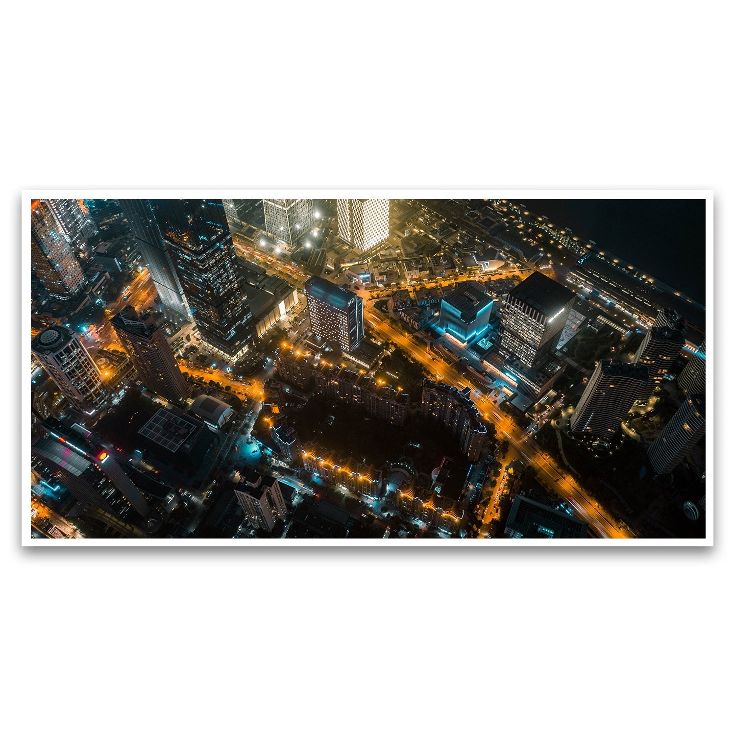 Shanghai city Wall Painting for Living Room, Bedroom, Office.