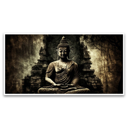 Buddha statue Canvas Wall Painting for Living Room, Bedroom, Office.