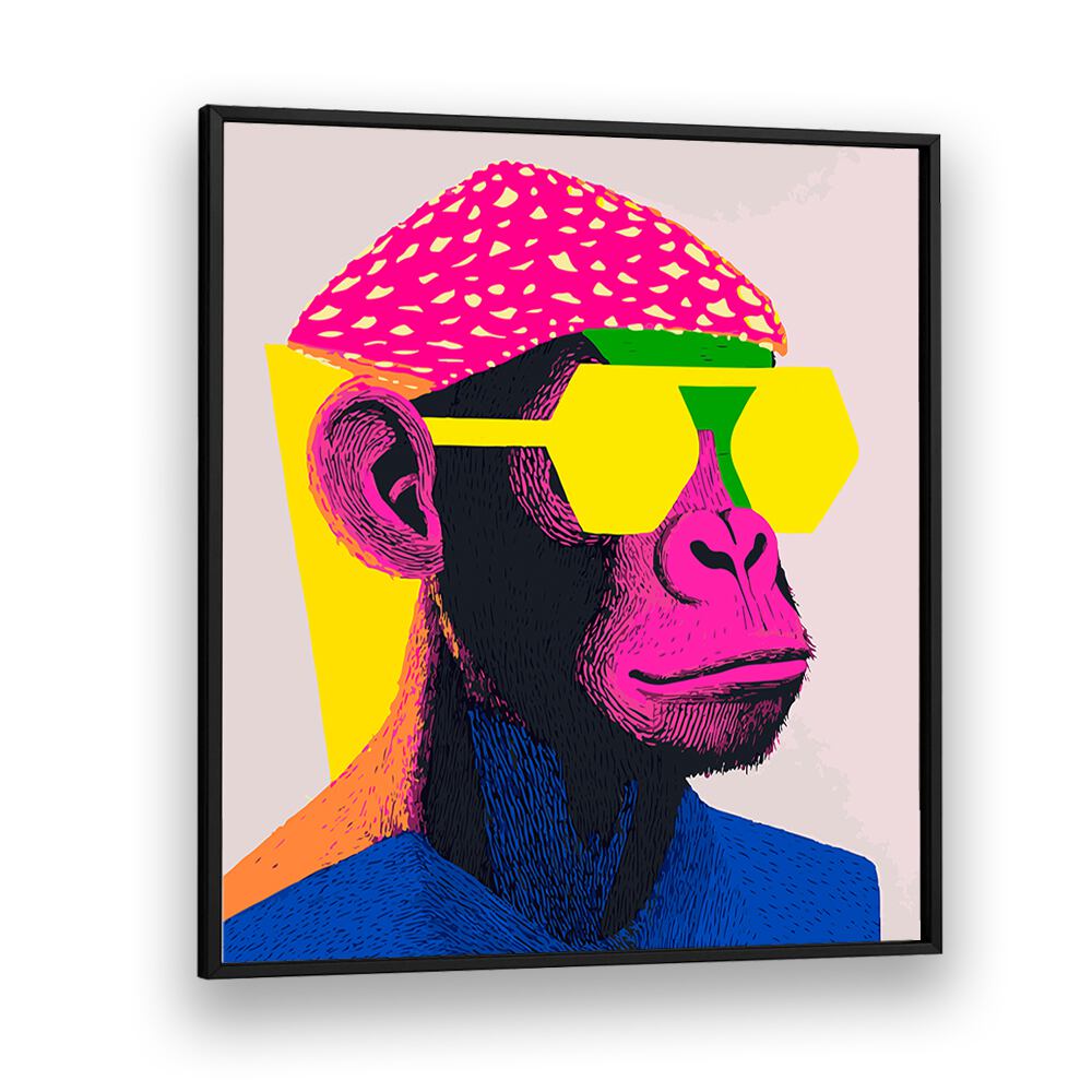 Vibrant COOL MONKEY, POP ART PAINTINGS showcase a playful design that adds color to any space. Perfect for modern decor!