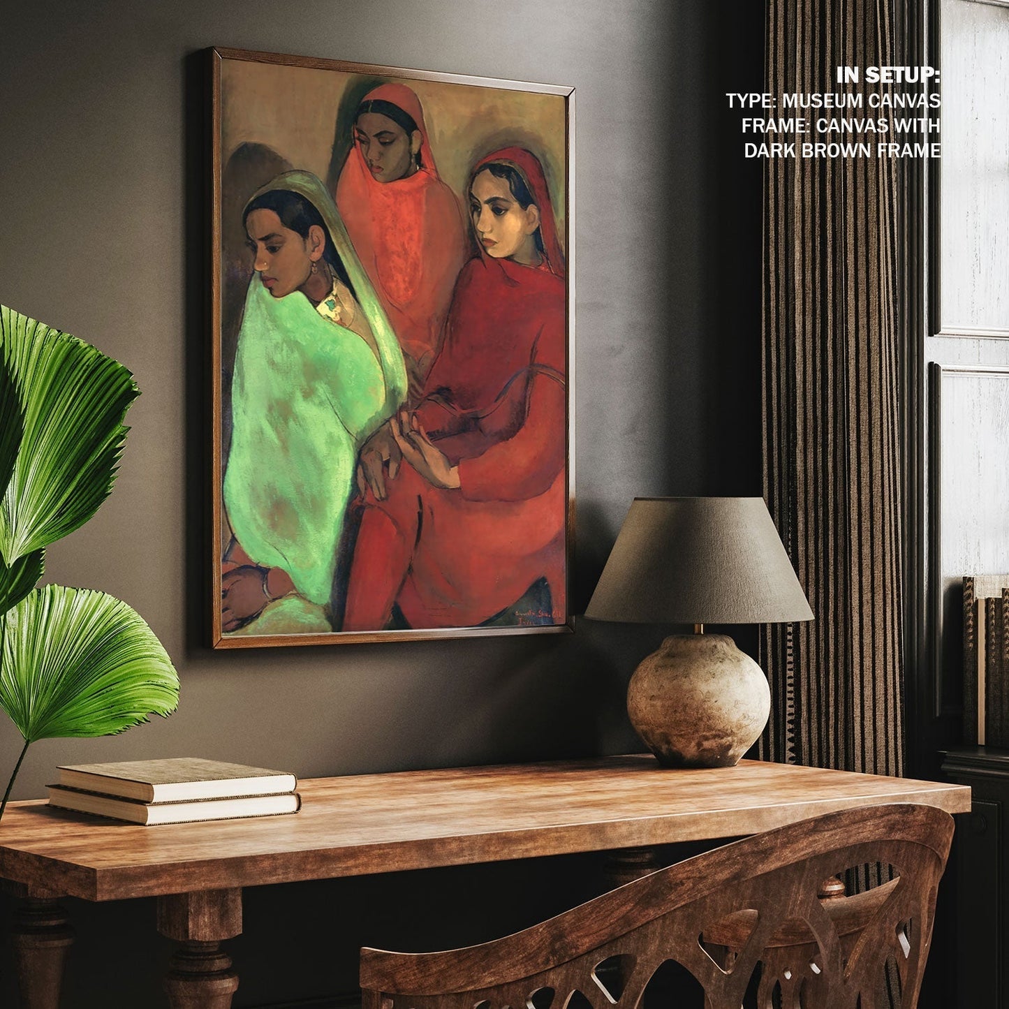 Group of Three Girls, Amrita Sher Gil Paintings