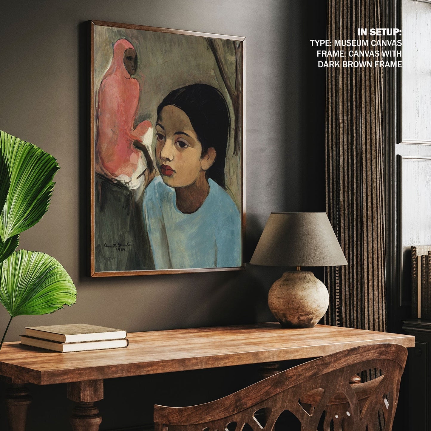 The Little Girl in Blue, Amrita Sher Gil Paintings