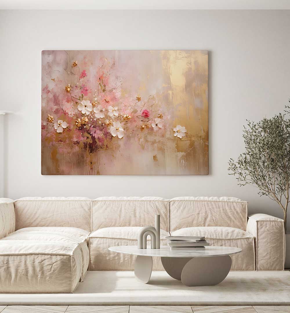 FA VINTAGE FLORAL IX , FLORAL FLOWER PAINTINGS