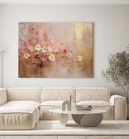 FA VINTAGE FLORAL IX , FLORAL FLOWER PAINTINGS