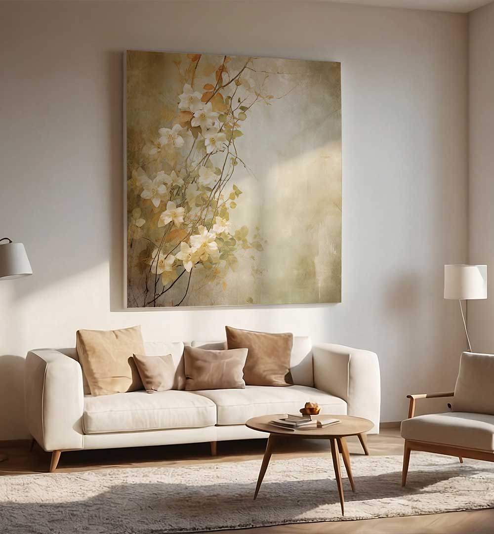 FA VINTAGE FLORAL V , FLORAL FLOWER PAINTINGS