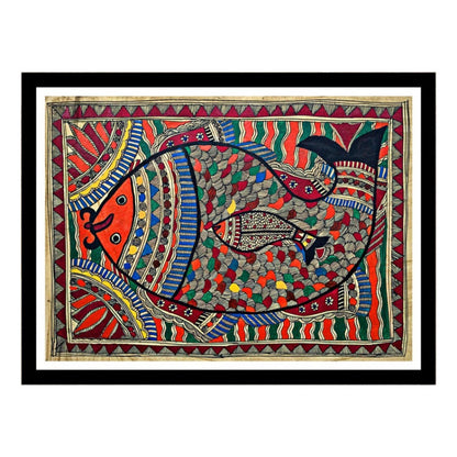 Fish Madhubani Painting, Art