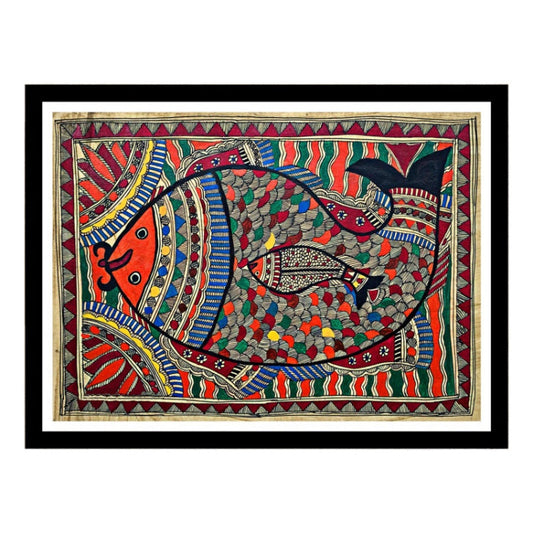 Fish Madhubani Painting, Art