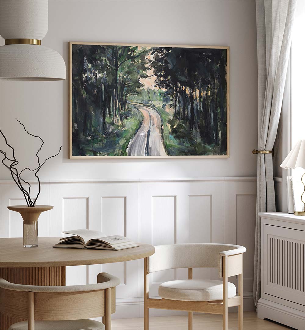 FOREST PATHWAY , LANDSCAPE PAINTINGS