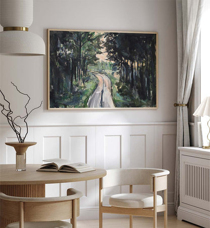 FOREST PATHWAY , LANDSCAPE PAINTINGS