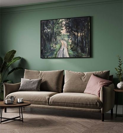 FOREST PATHWAY , LANDSCAPE PAINTINGS