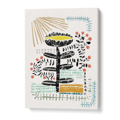Colorful BLOCK PRINT BOLD FLOWER, FLORAL FLOWER PAINTINGS brighten your living space with abstract floral designs.