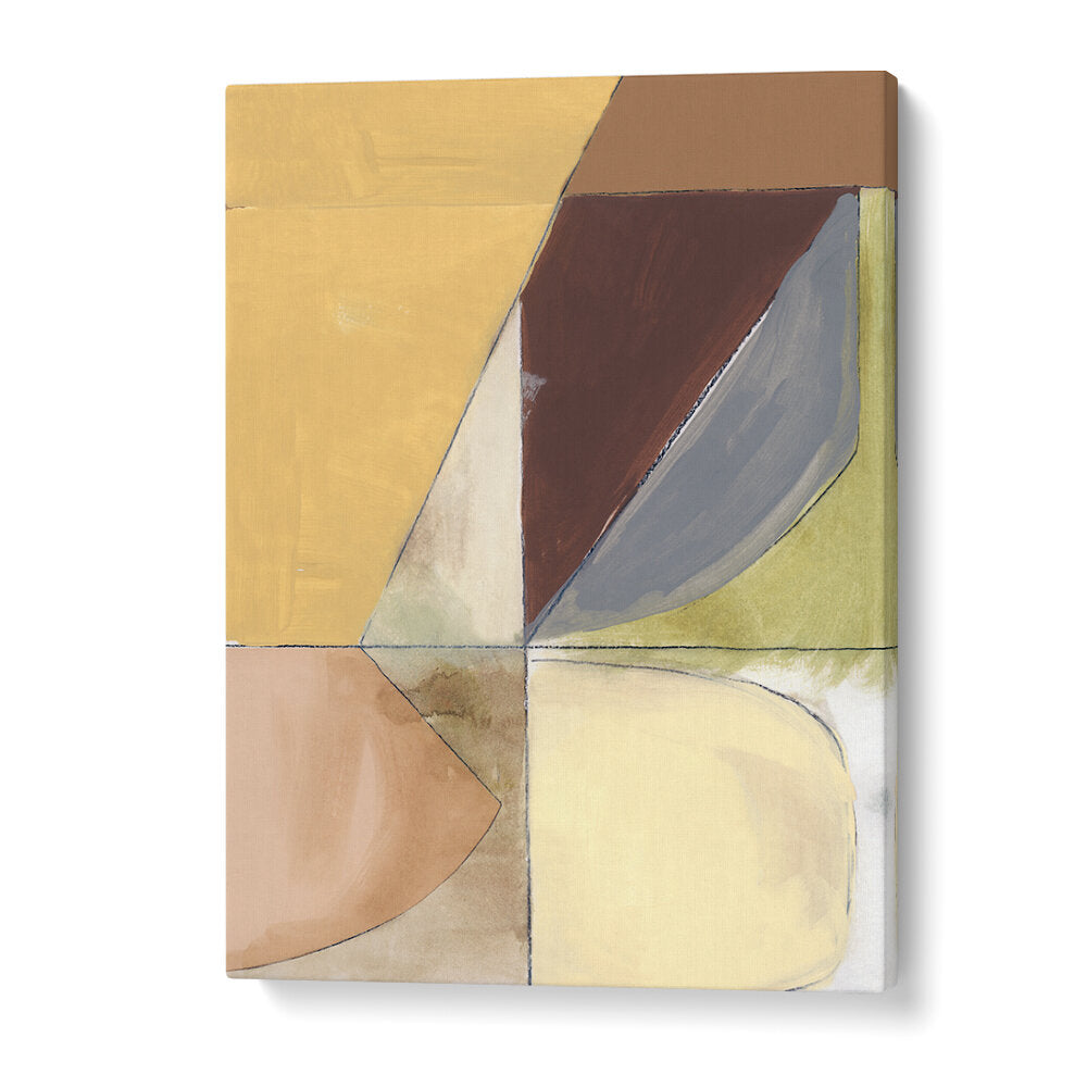 DUSTY PINK YELLOW ABSTRACT II , ABSTRACT PAINTINGS