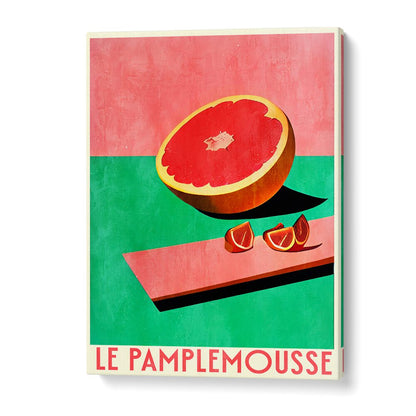 Vibrant LE PAMLEMOUSSE, KITCHEN POSTERS featuring a grapefruit design, perfect for transforming your kitchen decor.