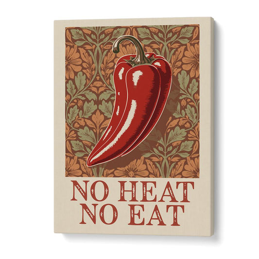 Vibrant SPICY ELEGANCE, KITCHEN POSTERS featuring a bold chili pepper design, perfect for enhancing your kitchen decor.