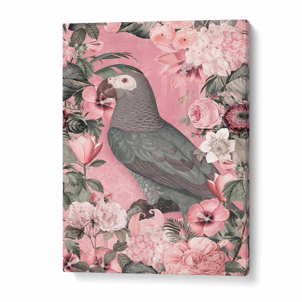 THE PARROTS PARADISE GARDEN I , ANIMAL PAINTINGS