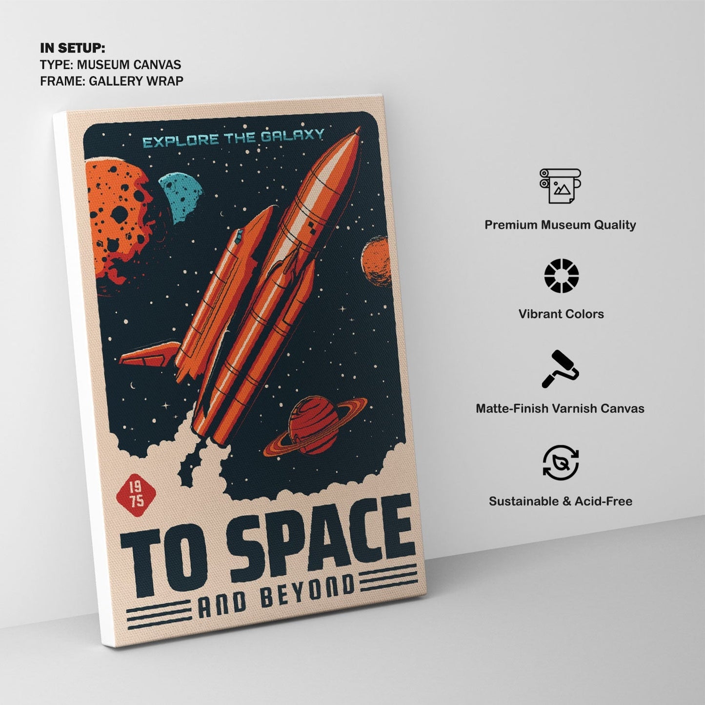To Space Poster, Space Art