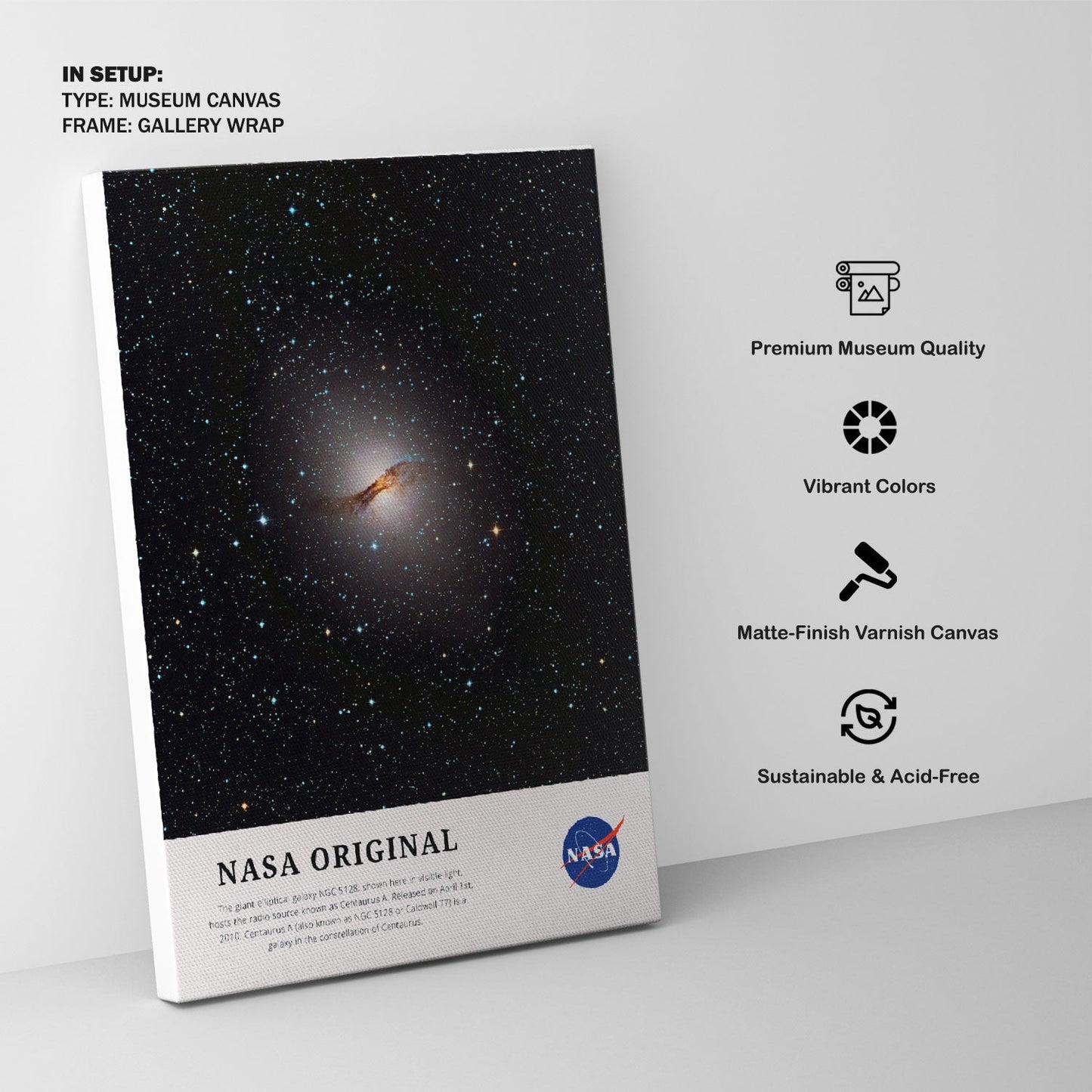 Elliptical Galaxy, NASA Art Posters