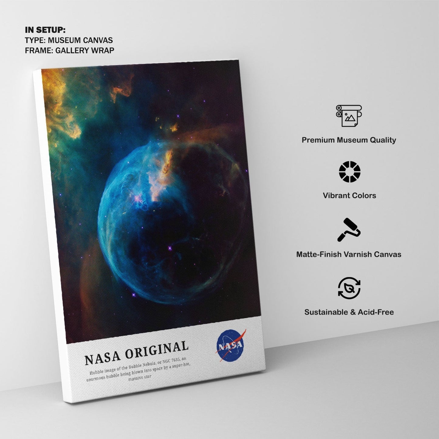 Enormous Bubble Nebula, NASA Art Posters
