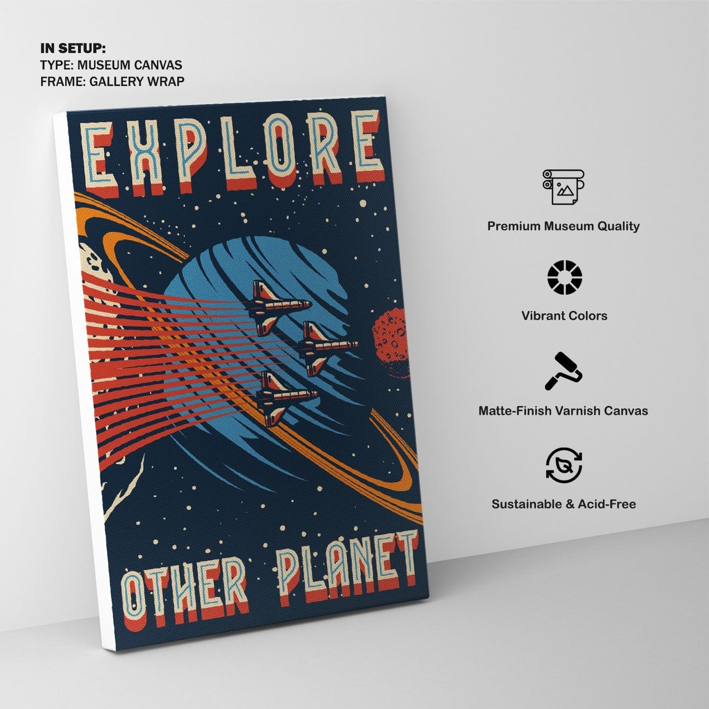 Explore Other Planet, Space Poster