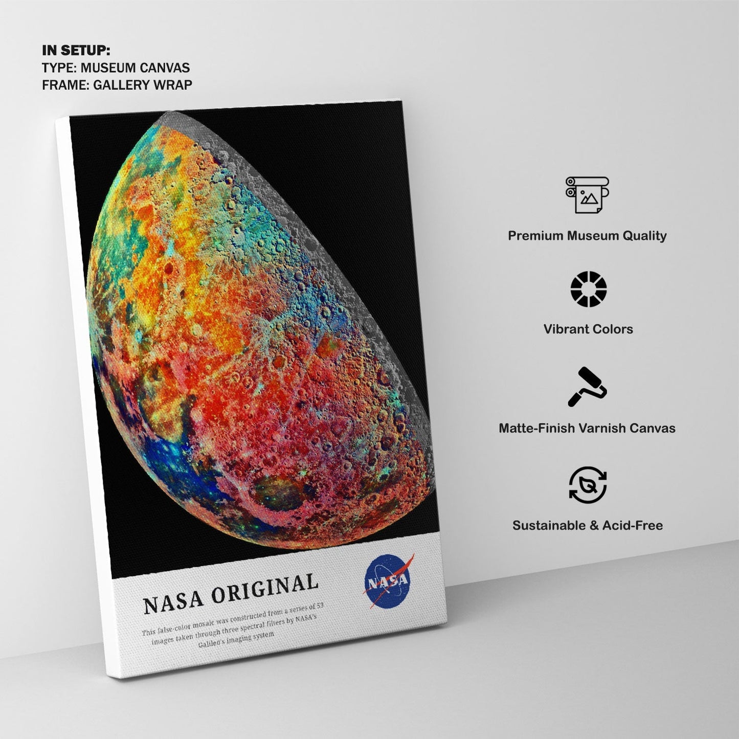 False-Color Mosaic, NASA Art Posters