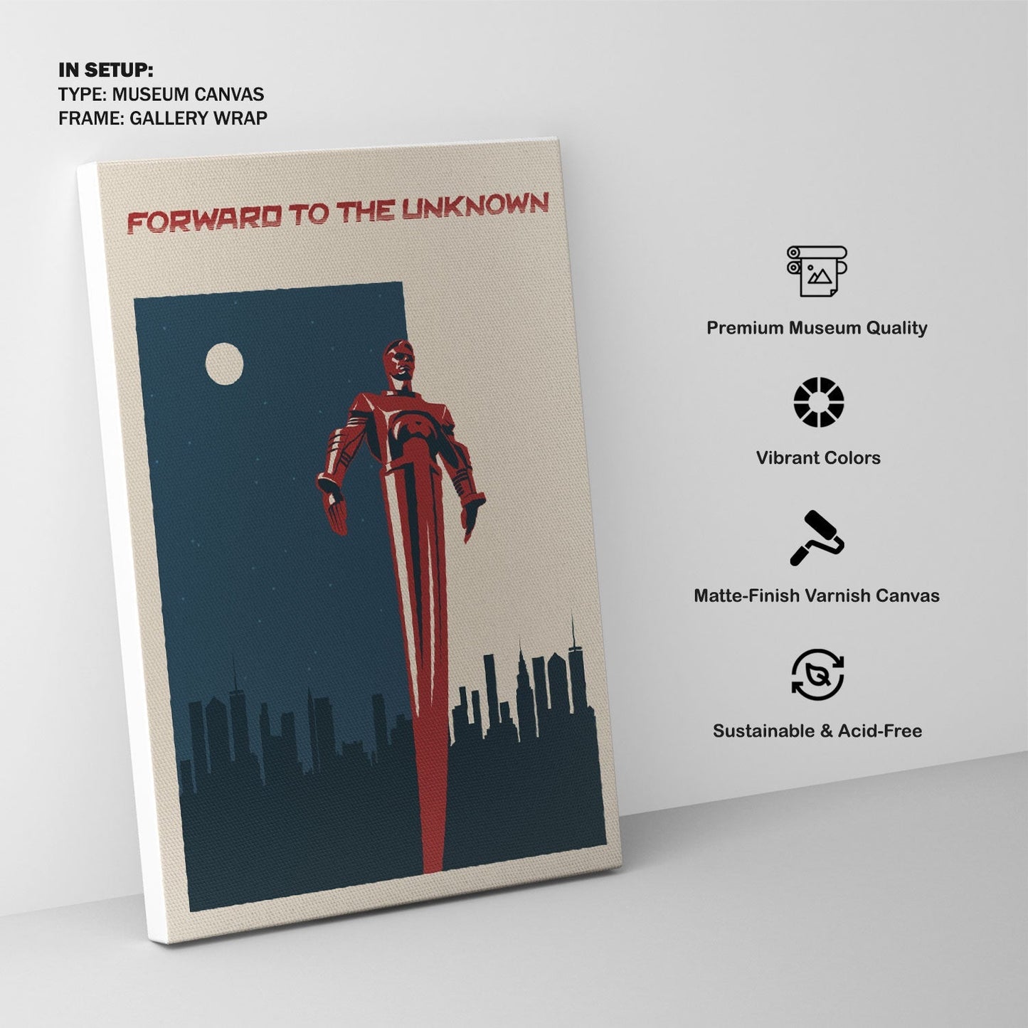 Forward to the Unknown, Space Art Poster