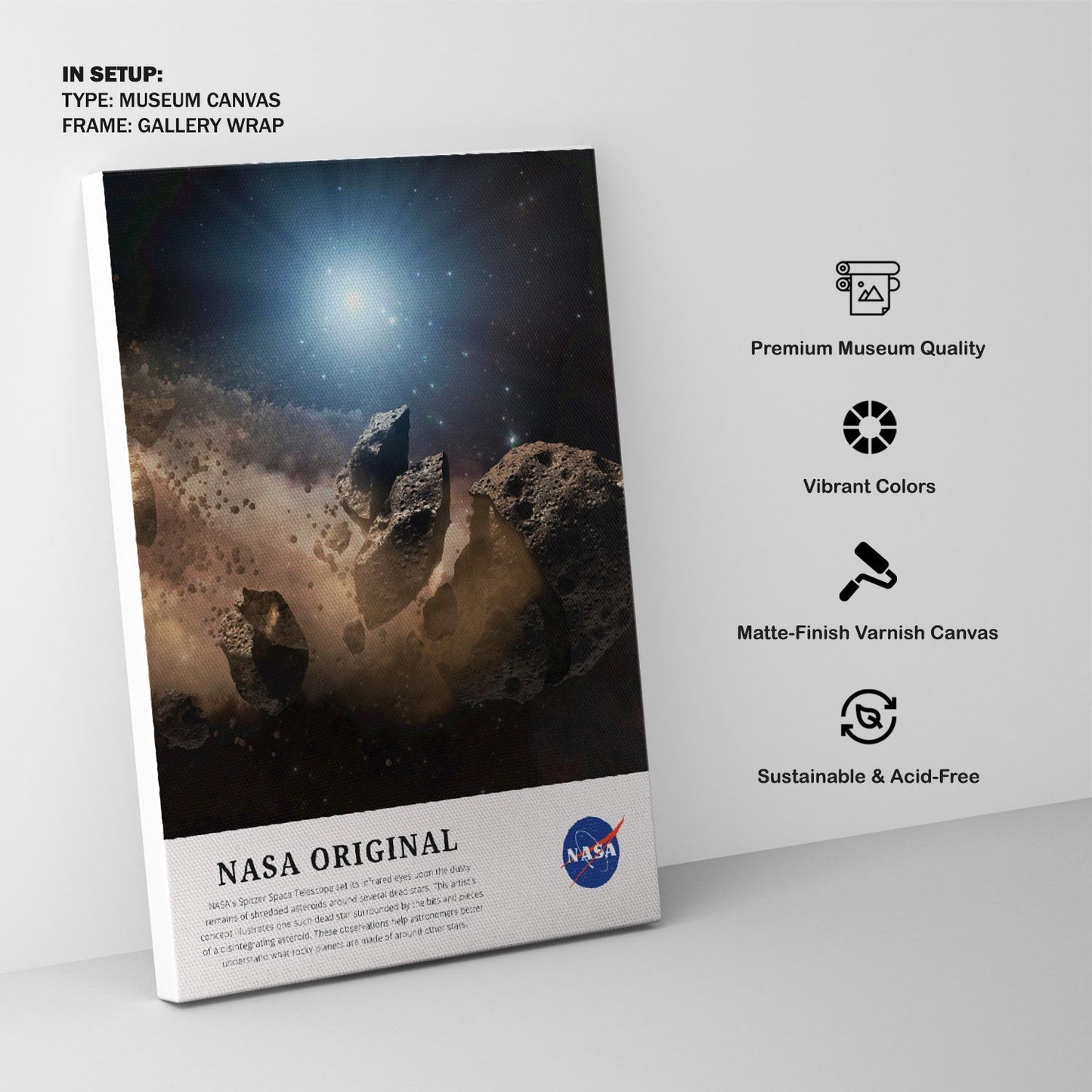 Shredded Asteroids, NASA Art Posters