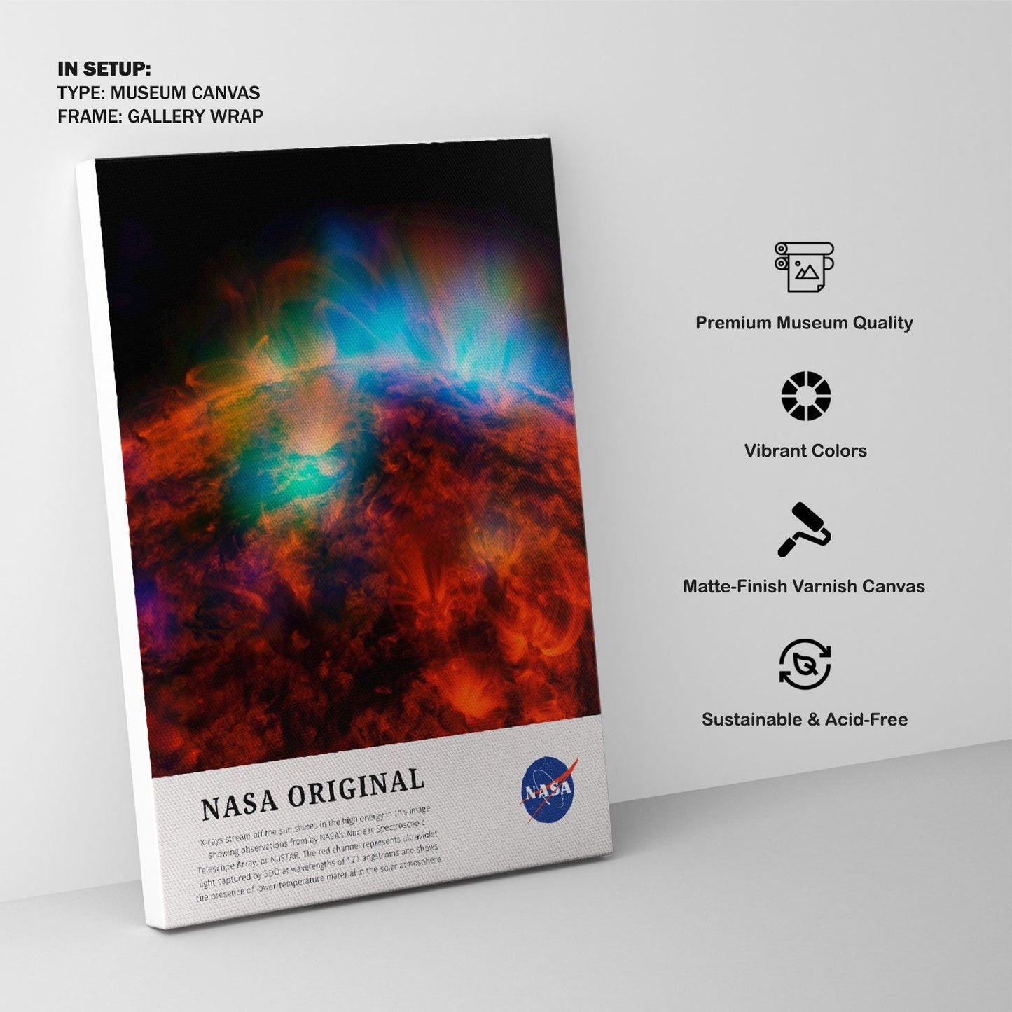 Sun Rays Zoomed, NASA Art Posters