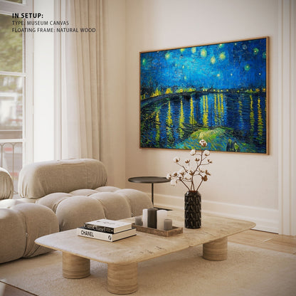 Vincent van Goghs Starry Night Over the Rhone, Big Canvas Paintings