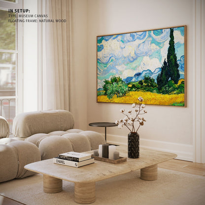 Wheat Field with Cypresses by Vincent Van Gogh, Big Canvas Paintings