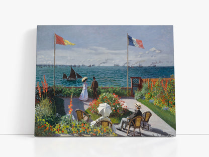 Claude Monet's Garden at Sainte-Adresse // Wall Art Print