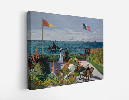 Claude Monet's Garden at Sainte-Adresse // Wall Art Print