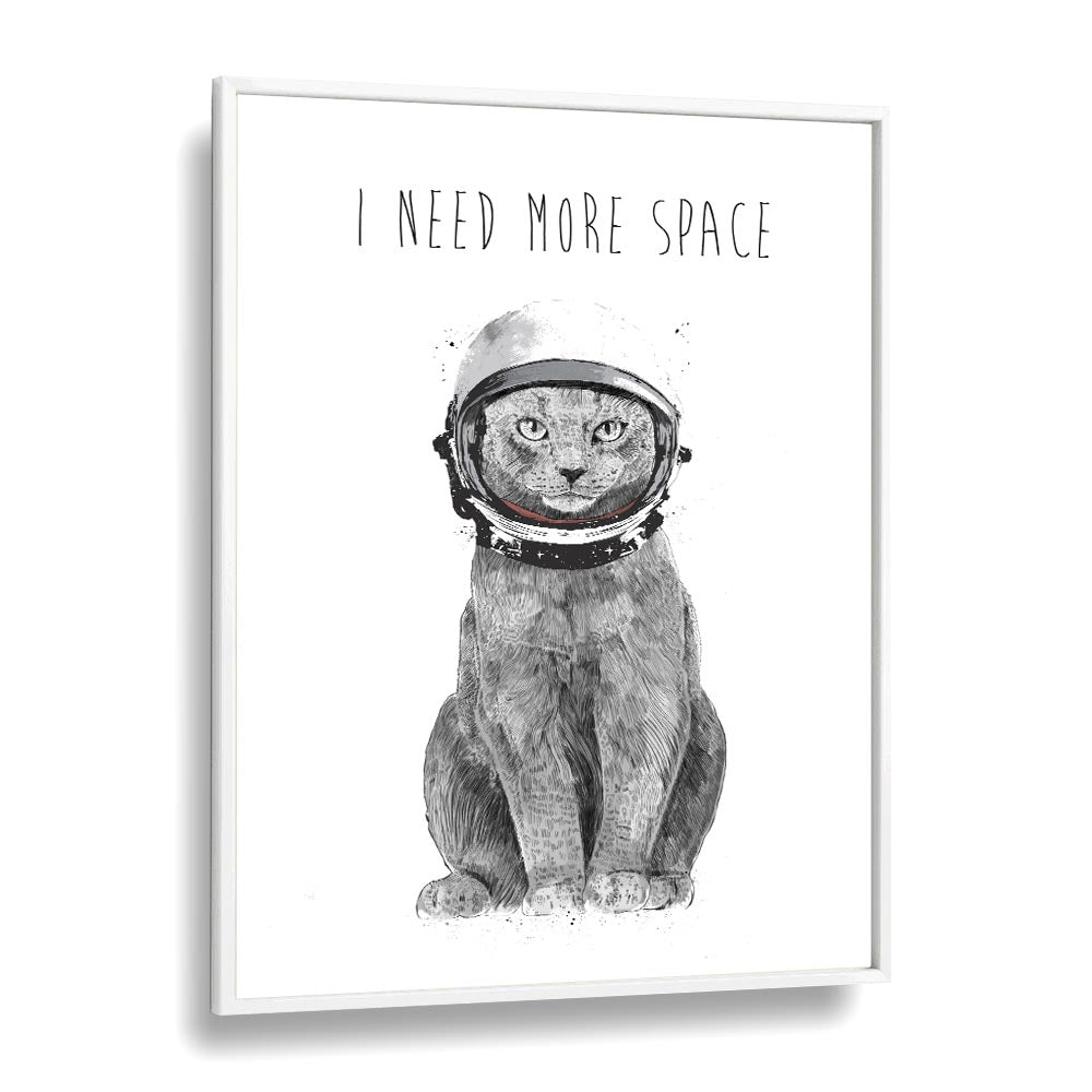 Whimsical cat in an astronaut helmet, showcasing 
