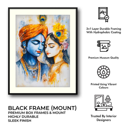 Radha & Krishna - God Painting