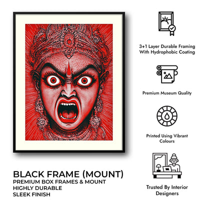 Goddess Kali Angry - Vastu Painting