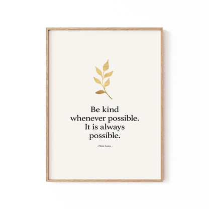 Always Be Kind, Motivational Poster