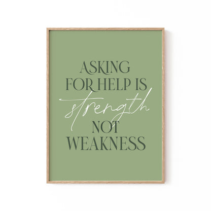 Asking Help, Motivational Poster