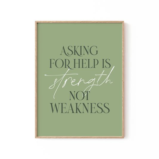 Asking Help, Motivational Poster