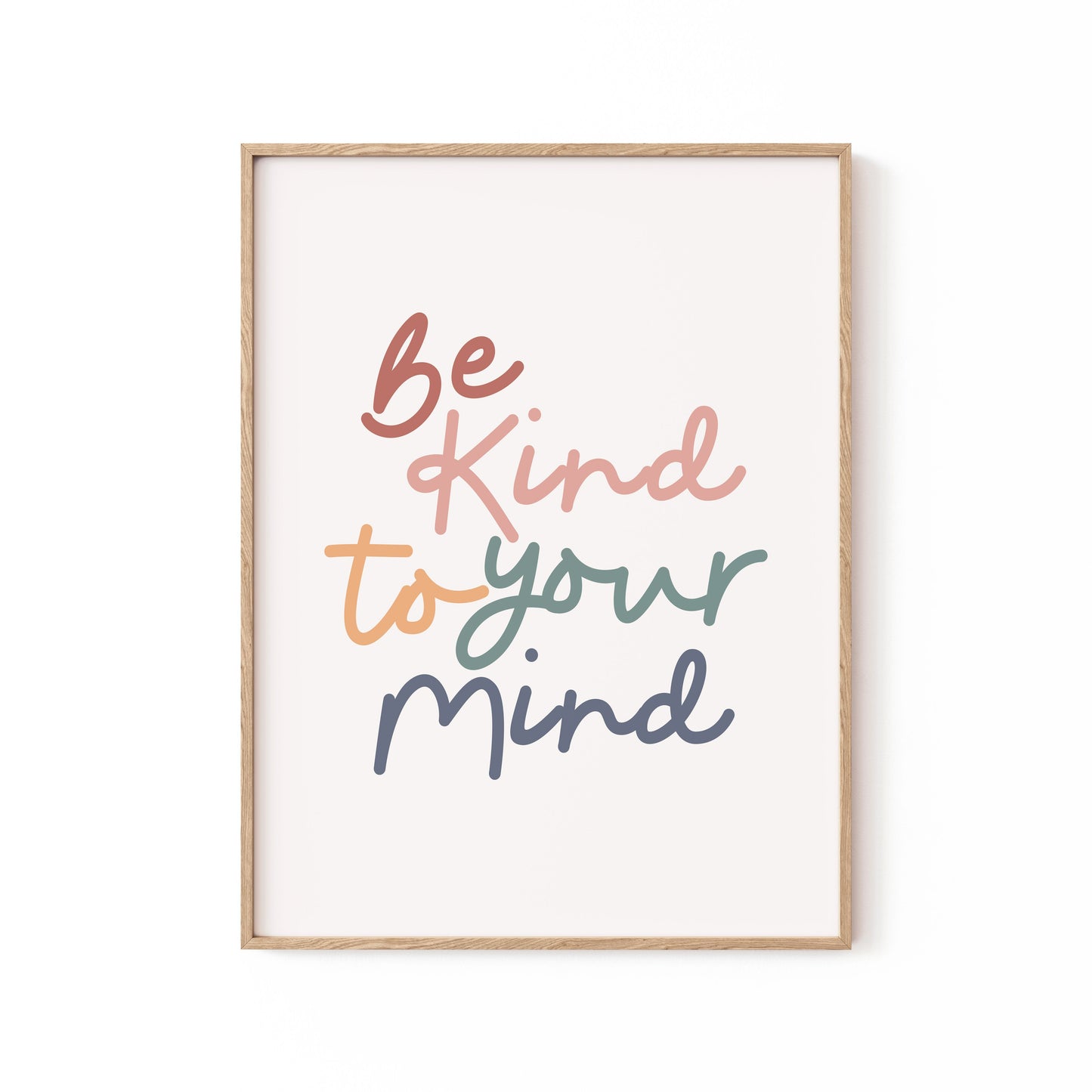Be Kind To Your Mind, Motivational Poster