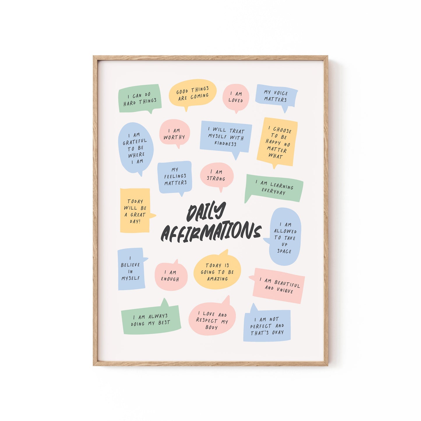 Daily Affirmations, Motivational Poster